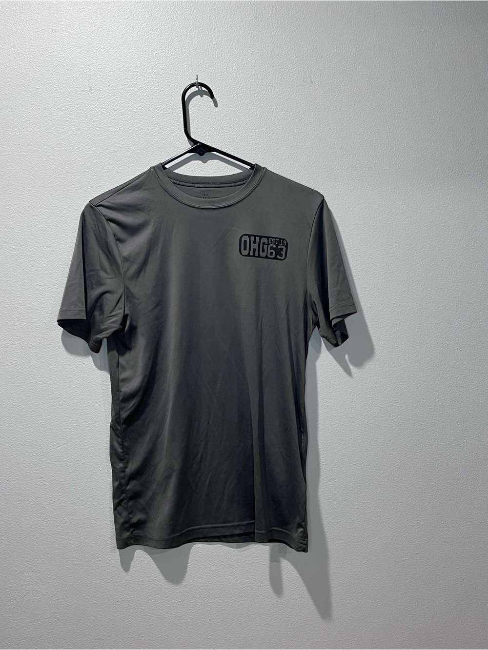 Kids Short Sleeve Crew Tee in Dark Gray